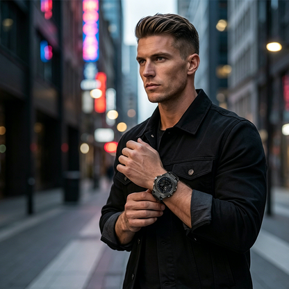 ⌚40% OFF! ✨ Men's Waterproof Sports Watch – Dual Display, 3ATM, Shock-Resistant 🏃‍♂️