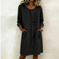 👗  40% OFF! ✨ Women's Casual Tunic Dress – Patchwork, Pockets, 5 Colors 🌿
