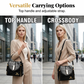 👜 40% OFF! ✨ Glossy Crocodile Pattern Women's Handbag – Structured, Gold Hardware, Spacious & Chic 💼