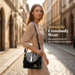 👜 40% OFF! ✨ Glossy Crocodile Pattern Women's Handbag – Structured, Gold Hardware, Spacious & Chic 💼