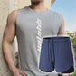 Men's Summer Athletic Quick-Drying Thin Tank Top & Loose-Fit Shorts Two-Piece Suit