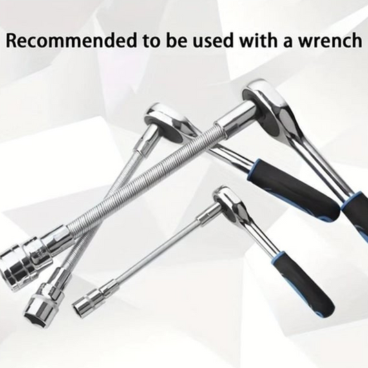 🔩 LIMITED-TIME 50% OFF! ✨ Flexible Socket Extension Bar – Cr-V Steel, Multiple Sizes, Locking 🔧