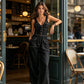 👖 50% OFF! ✨ Women's Denim Jumpsuit – Sleeveless, V-Neck, Wide-Leg 💫