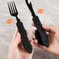 🍴50% OFF! ✨ 4-in-1 Folding Tableware Set – Compact, Stainless Steel, Multi-Tool ⛰️