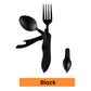 🍴50% OFF! ✨ 4-in-1 Folding Tableware Set – Compact, Stainless Steel, Multi-Tool ⛰️