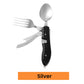 🍴50% OFF! ✨ 4-in-1 Folding Tableware Set – Compact, Stainless Steel, Multi-Tool ⛰️