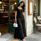 👗40% OFF！🌿Women's Square Neck Bodice & Maxi Skirt Set