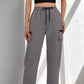 👖 50% OFF NOW! 🏆 Women's Drawstring Cargo Pants with Pockets – Lightweight, elastic cuffs & multi-functional pockets – perfect for travel, hiking or everyday casual 🔥