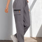 👖 50% OFF NOW! 🏆 Women's Drawstring Cargo Pants with Pockets – Lightweight, elastic cuffs & multi-functional pockets – perfect for travel, hiking or everyday casual 🔥