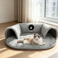 😻 40% OFF! 🛏️ Plush 2-in-1 Cat Tunnel Bed – Collapsible, scratch-resistant & cozy – combines hideaway tunnel with soft sleeping pad – perfect for play, rest & pouncing 🐾