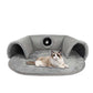 😻 40% OFF! 🛏️ Plush 2-in-1 Cat Tunnel Bed – Collapsible, scratch-resistant & cozy – combines hideaway tunnel with soft sleeping pad – perfect for play, rest & pouncing 🐾