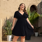 🌊SUMMER HOT SALE 50% OFF!✨Twisted V-Neck Midi Dress – Effortlessly Elegant with Functional Pockets 🌸