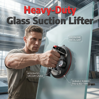 🏗️8-Inch Glass Vacuum Suction Cup with Pressure Gauge✨