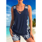 🏖️ 50% OFF! ✨ Sporty Two-Piece Bathing Suit – Criss-Cross Neck, Boy Shorts, Quick-Dry 🏄‍♀️