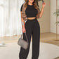 👕Women's Two-Piece Set – Fitted T-Shirt, Loose Pants, Casual 🌸