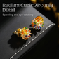 🎉 50% OFF!🎁 Colorful Firework Stud Earrings – Cubic Zirconia, 18K Plated, Festive 🎆