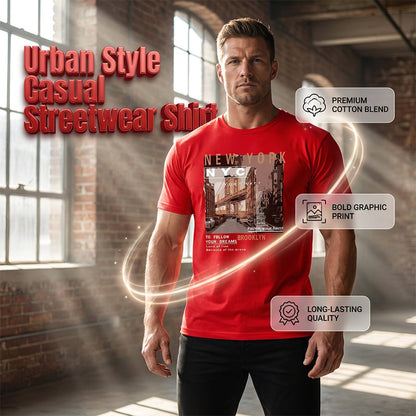 👕 50% OFF! ⏰ Urban Style New York City Short Sleeve Top – Soft cotton, iconic NYC print & breathable – perfect for casual days, travel or city-inspired looks 🗽