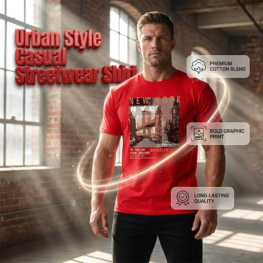 👕 50% OFF! ⏰ Urban Style New York City Short Sleeve Top – Soft cotton, iconic NYC print & breathable – perfect for casual days, travel or city-inspired looks 🗽
