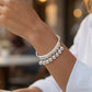 🏆Adjustable Silver Bell Charm Bangle Bracelet🔥