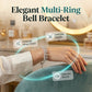 🏆Adjustable Silver Bell Charm Bangle Bracelet🔥