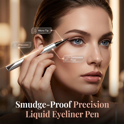 🖊️ Last Day Special Price £9.99 ! 💝 BUY 1 GET 1 FREE! ✨Precision Liquid Eyeliner – Waterproof, Smudge-Proof, Micro-Fine Tip 👁️