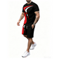 👕Men's Graphic Print T-Shirt & Shorts Set🏃‍♂️