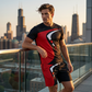 👕Men's Graphic Print T-Shirt & Shorts Set🏃‍♂️