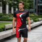 👕Men's Graphic Print T-Shirt & Shorts Set🏃‍♂️