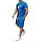 👕Men's Graphic Print T-Shirt & Shorts Set🏃‍♂️