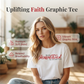 👕 Women's Faith Graphic T-Shirt – Soft Blend, Relaxed Fit, Everyday Inspiration