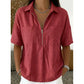 👚Women's Casual V-neck Zipper Short-Sleeved Top – Soft & breathable – Modern fit, easy zipper accent – perfect for daily wear or summer layering 🌸