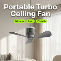 📢📢50% OFF !! ⏰ Rechargeable Hanging Fan with Light – Cordless, practical & perfect for home, camping and travel 🏠 ⛺ ✨