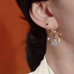 💎 Double Hoop Zirconia Earrings – Sparkling Ball, Lightweight, Secure Latch ✨