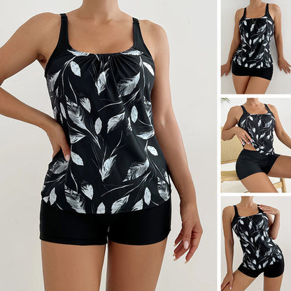 👙 LIMITED-TIME 50% OFF! ✨ Printed Two-Piece Swimsuit – Tummy Control, 4-Way Stretch, Sun Protection 🌊