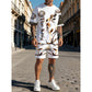 🦁 40% OFF! ✨ Men's Lion Graphic Set – Bold, Breathable, Urban Cool 😎