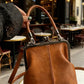 👜 LIMITED-TIME 50% OFF! ✨ Women's Kiss Lock Crossbody Bag – Vintage Clasp, Dual Carry, PU Leather 💎