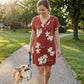 🌈Women's Summer Casual V-Neck T-Shirt Dress💃