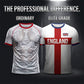 ⚽️40% OFF England Football Tee – Red Cross & Flag Graphic, Athletic Fit, Breathable for World Cup 2026 🏆⚽