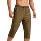 🩳 LIMITED-TIME 50% OFF! ✨ Men’s 3/4 Quick-Dry Jogger Pants – Elastic Waist, Zippered Pockets, Lightweight 🏃‍♂️