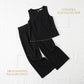 🤍Women's Sleeveless Top & Wide-Leg Pants Suit✨