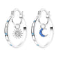 🌙 Celestial Sun & Moon Hoops – Layered, Symbolic, Hypoallergenic ✨