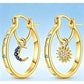 🌙 Celestial Sun & Moon Hoops – Layered, Symbolic, Hypoallergenic ✨
