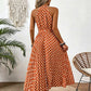 👗 50% OFF! ✨ Polka Dot Halter Neck Dress – Flowy, Flattering, Retro-Chic 🌼