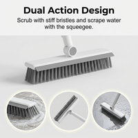 🧹2-in-1 Grout & Corner Scrubber Brush with Squeegee