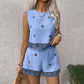 🌞Women's Bohemian Print Sleeveless Top & Shorts Set🌺