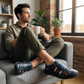 👞 40% OFF! ✨ Men's Closed-Toe Beach Sandals – Breathable, Cushioned, Hook-and-Loop 🌊