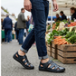 👞 40% OFF! ✨ Men's Closed-Toe Beach Sandals – Breathable, Cushioned, Hook-and-Loop 🌊