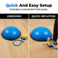 ⚖️Half Balance Ball Trainer with Resistance Band