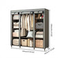 🧥 Easy‑to‑Assemble Portable Non‑Woven Fabric Wardrobe, Large‑Capacity Freestanding Closet, Sturdy Frame, Multi‑Compartment Storage for Clothes, Bedding & Household Items