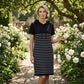 ✨Striped Hooded Midi Dress with Pockets